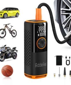 Inflador de neumáticos portátil 5X rápido, compresor de
