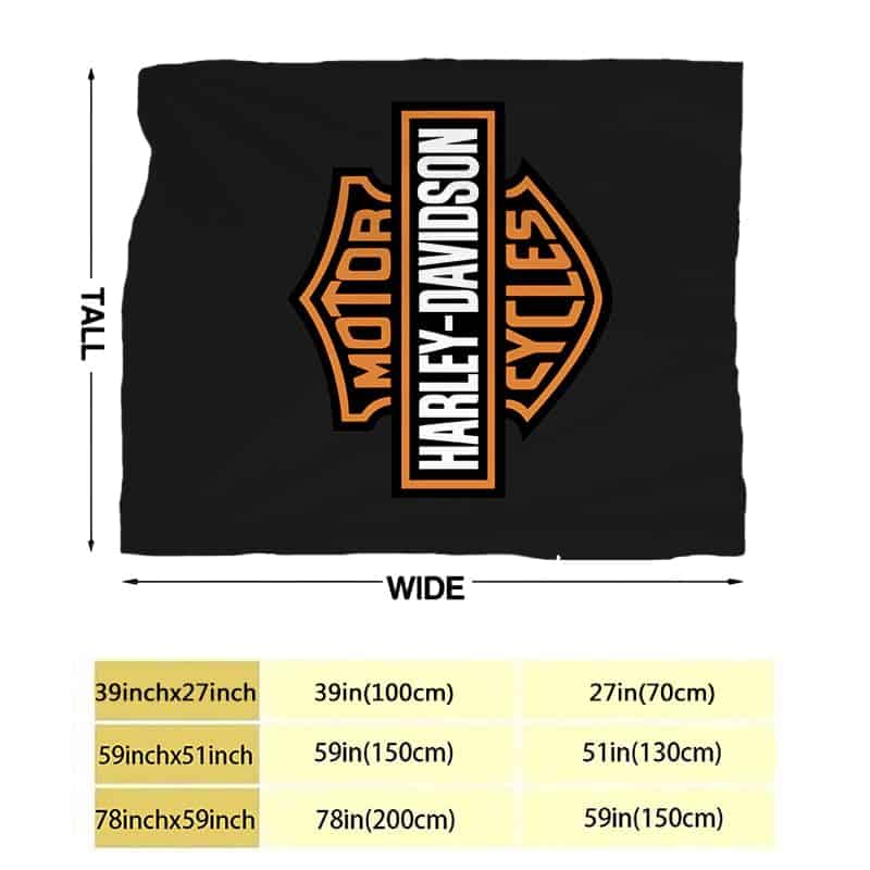 Manta de Harley Blanket Motorcycle Davidson Super Soft - Imagen 4