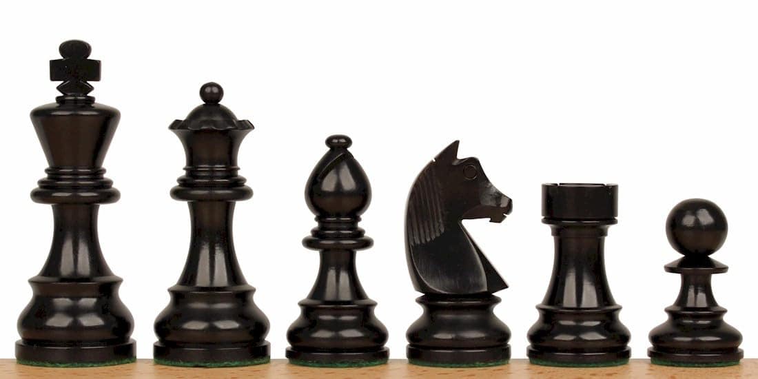 Juego de Ajedrez de Madera Staunton de Caballero Alemán - Imagen 4