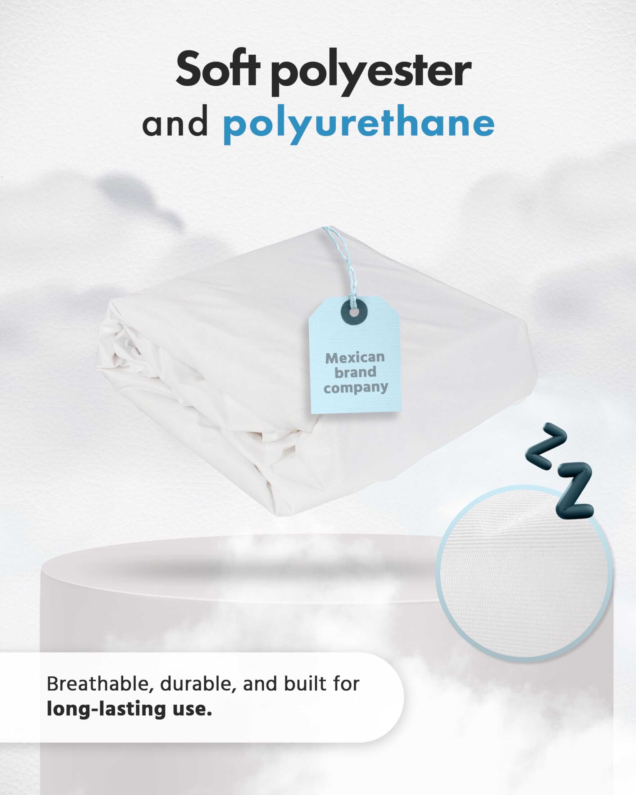 Protector de Colchón Impermeable Tamaño Queen | Cubierta de - Imagen 4