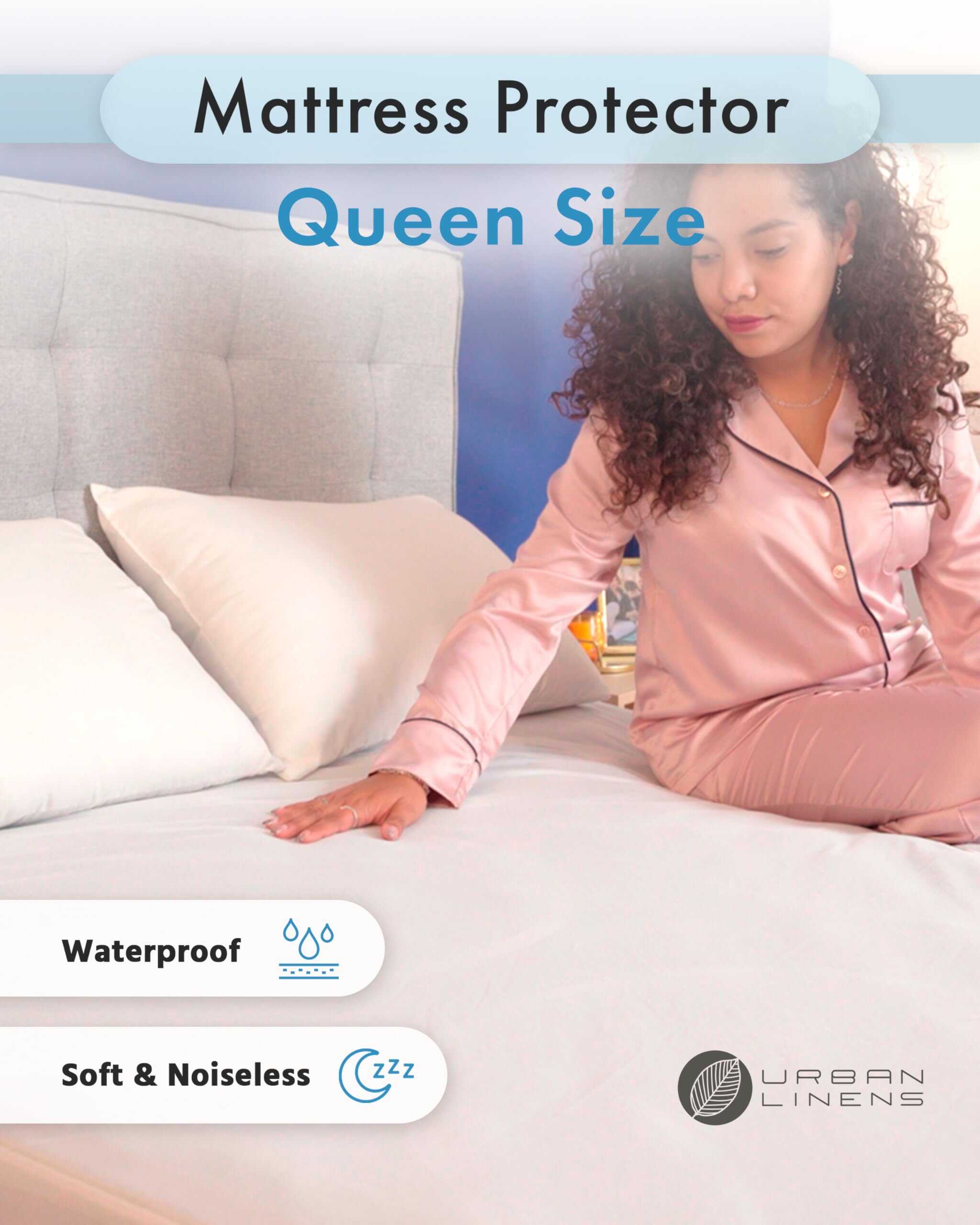 Protector de Colchón Impermeable Tamaño Queen | Cubierta de - Imagen 3