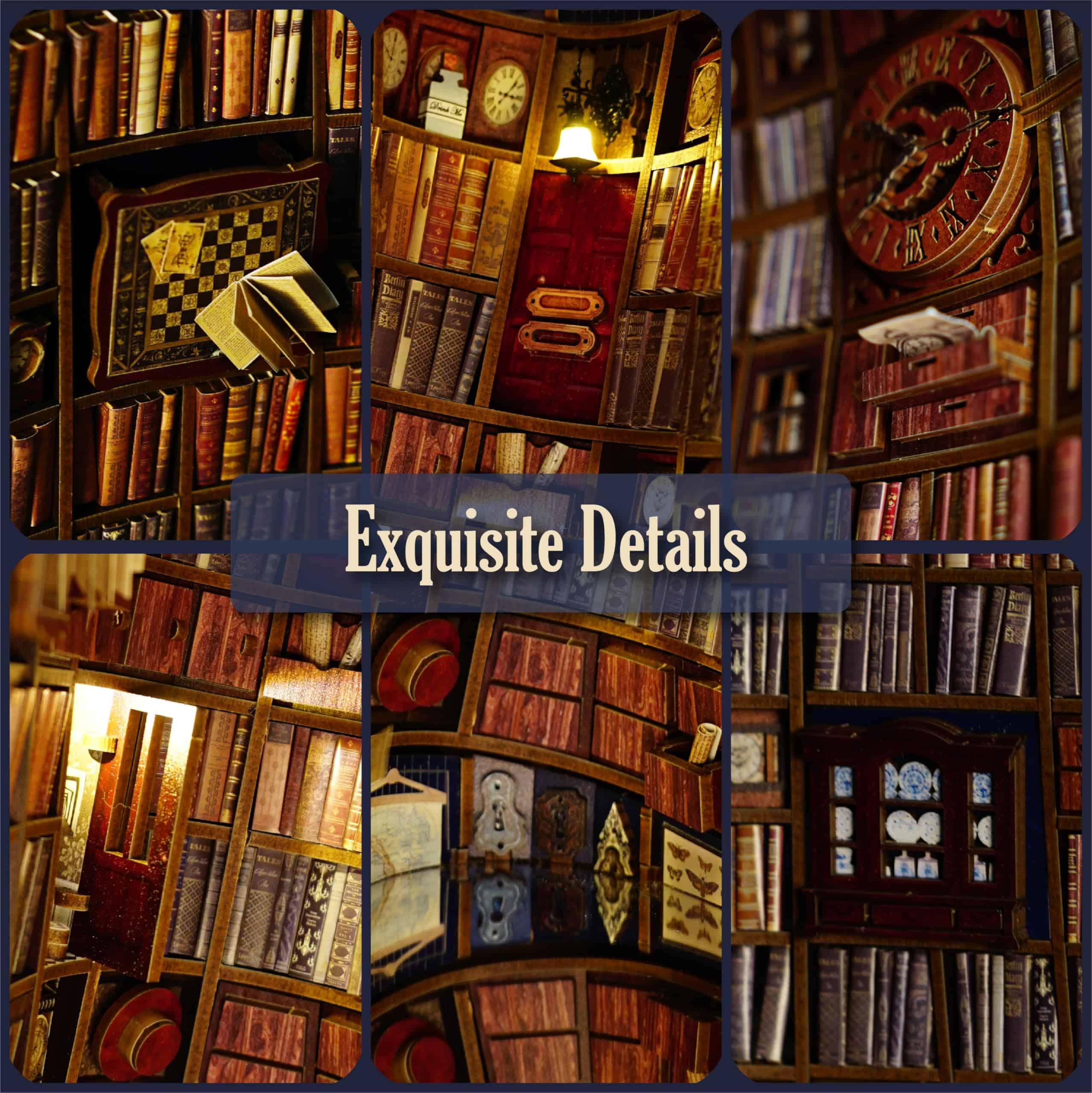 JOOHOUR DIY Kit de Librero, Caída de la Biblioteca, - Imagen 5