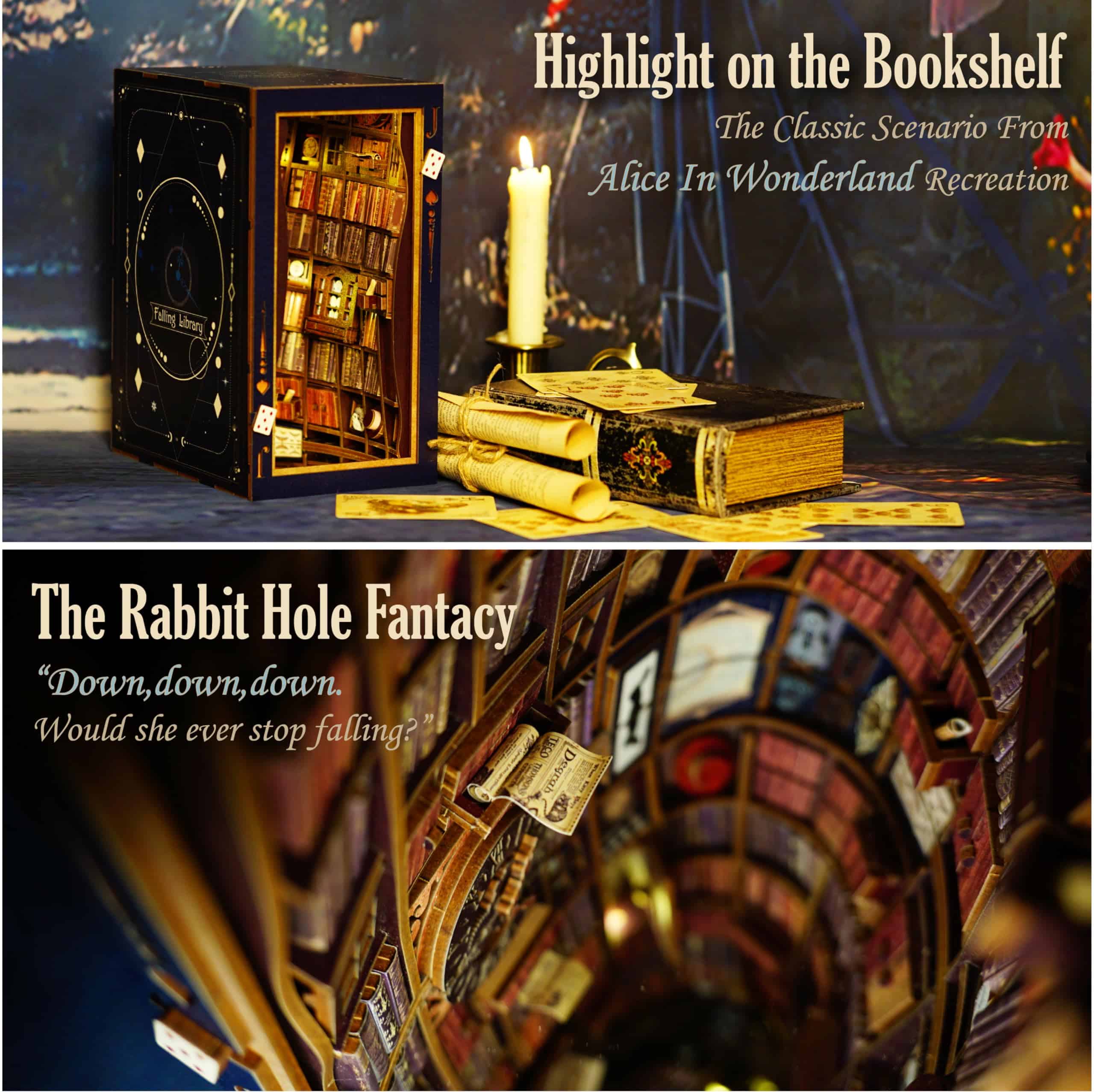 JOOHOUR DIY Kit de Librero, Caída de la Biblioteca, - Imagen 6