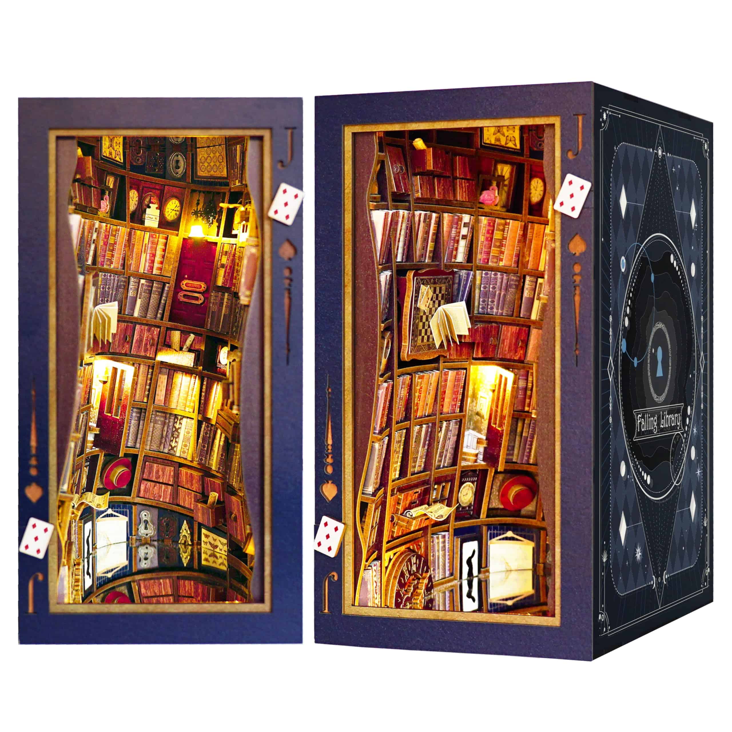 JOOHOUR DIY Kit de Librero, Caída de la Biblioteca,