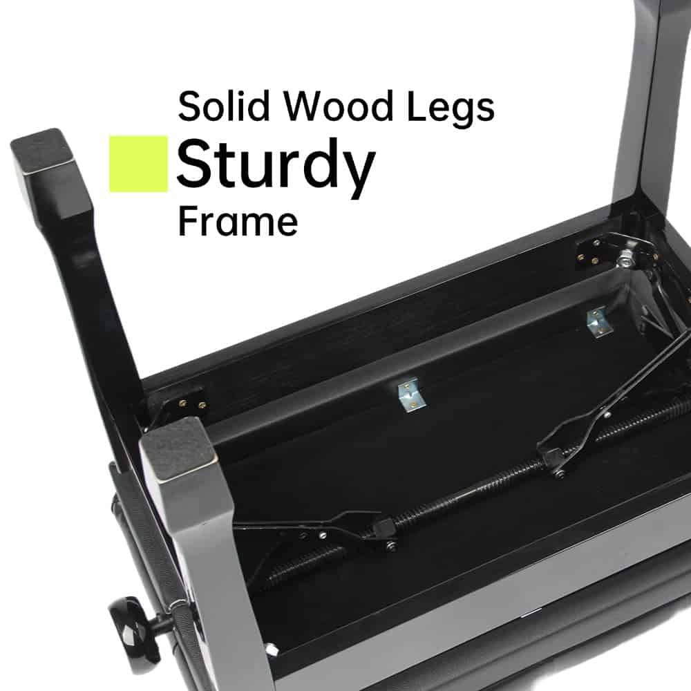 Banqueta de piano ajustable en altura / Taburete de piano, - Imagen 6