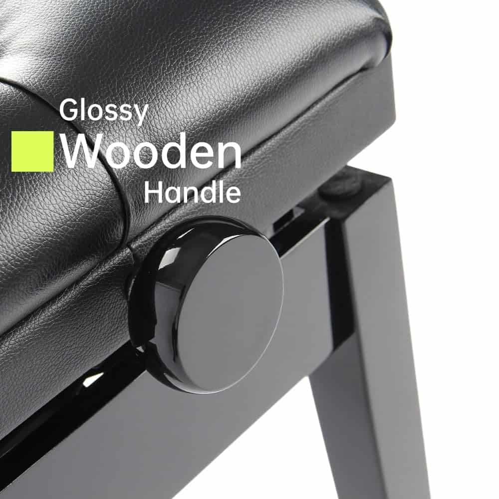 Banqueta de piano ajustable en altura / Taburete de piano, - Imagen 5