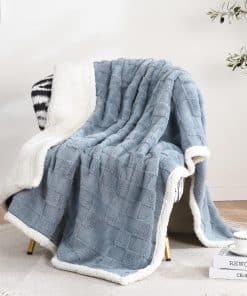 Manta Gracelife para Mujeres, Manta Sherpa para -Azul Sucio