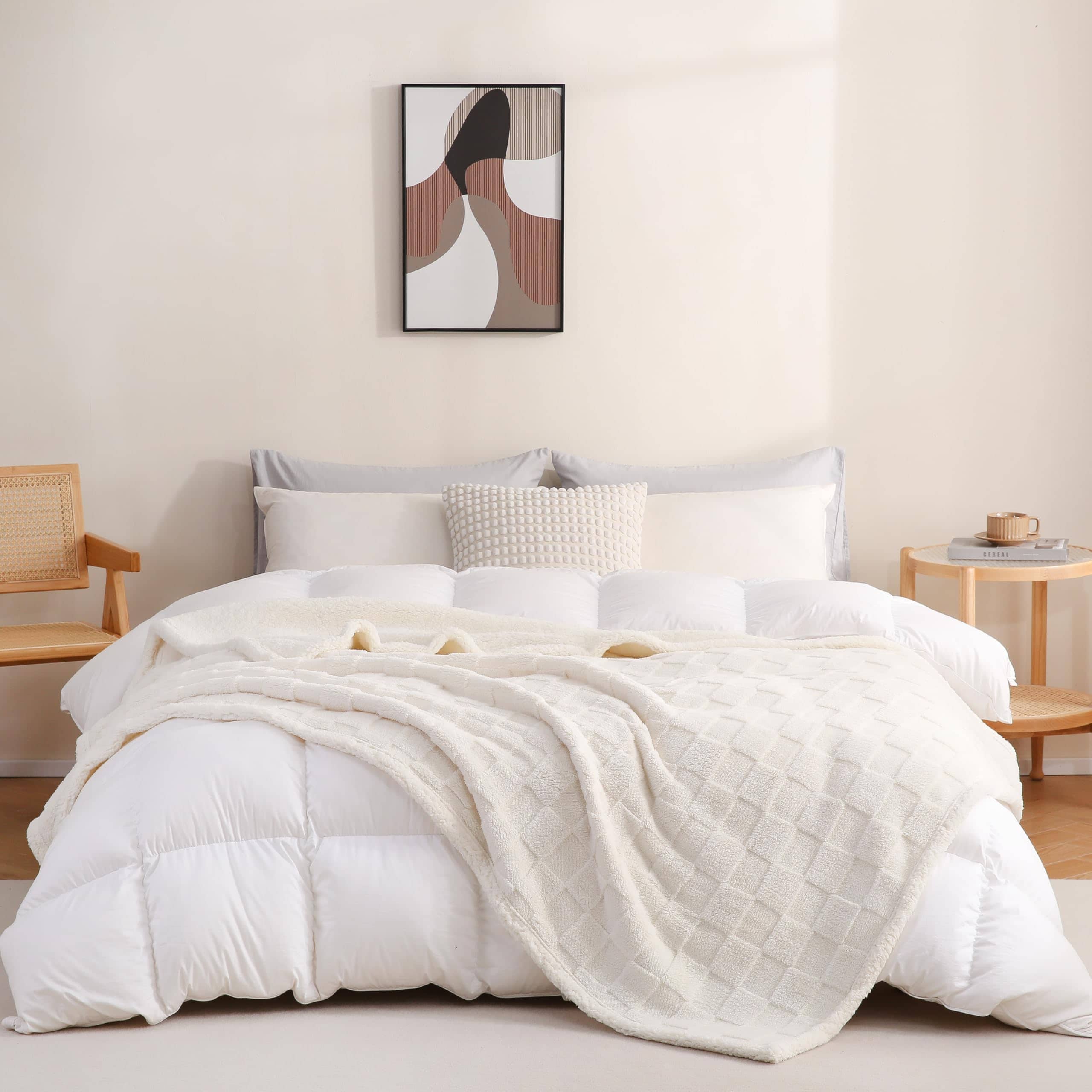 Manta Gracelife para Mujeres, Manta de Tiro Sherpa para - Imagen 4