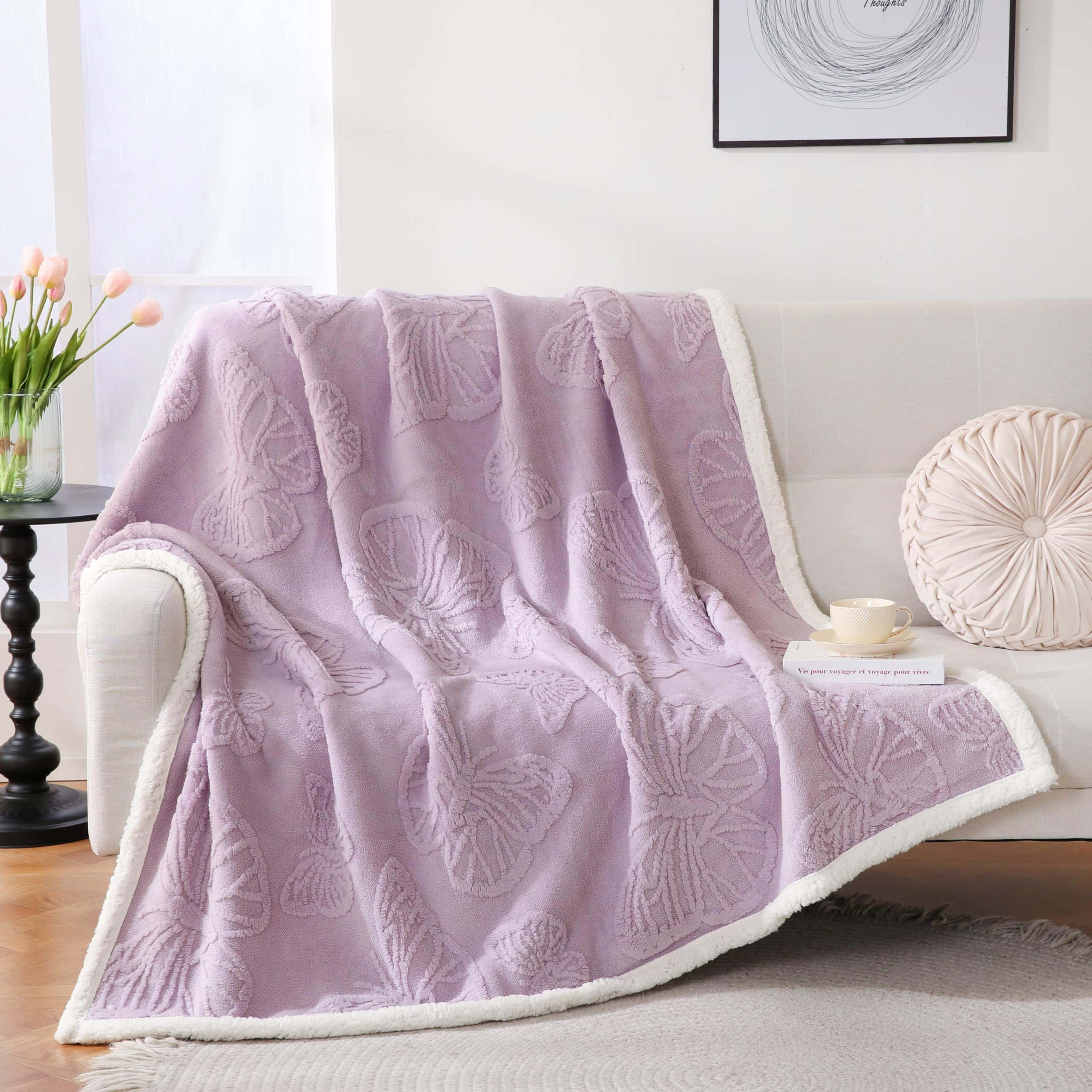 Manta Gracelife para Mujeres, Manta Sherpa para -Morada