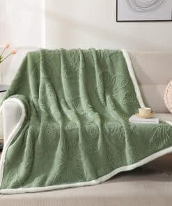 Manta Gracelife para Mujer, Manta de Lana Sherpa para Sofá,