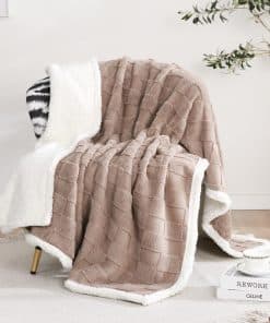 Manta Gracelife para Mujeres, Manta de -Café