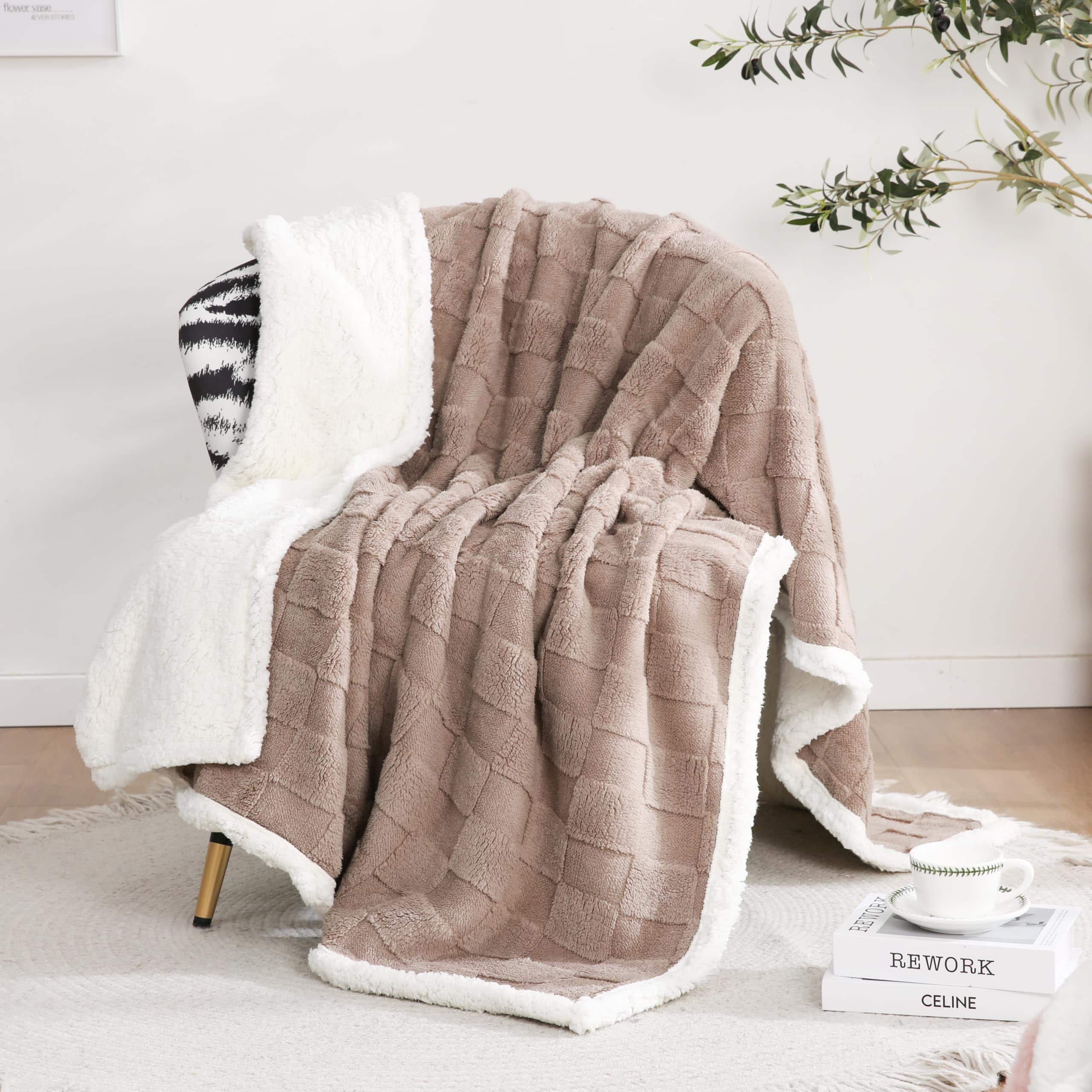 Manta Gracelife para Mujeres, Manta de -Café