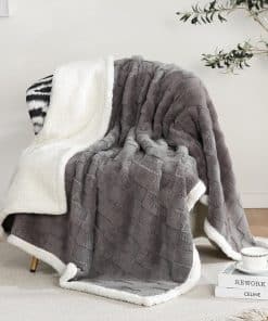 Manta Sherpa Gracelife Manta de Franela, Manta Esponjosa