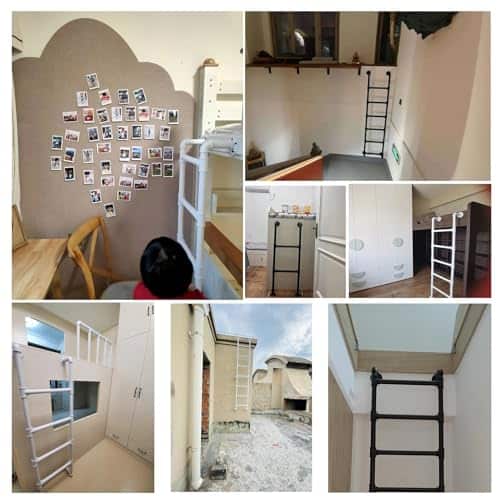 Escalera de Litera Bunk Pared de Escalada Escalera de - Imagen 6