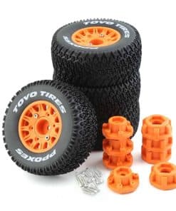 Juego de 4 ruedas y llantas de camión 1/10 1/8 con