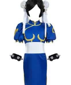 Disfraz de cosplay oficial de Chun Li de la calle Micotaku