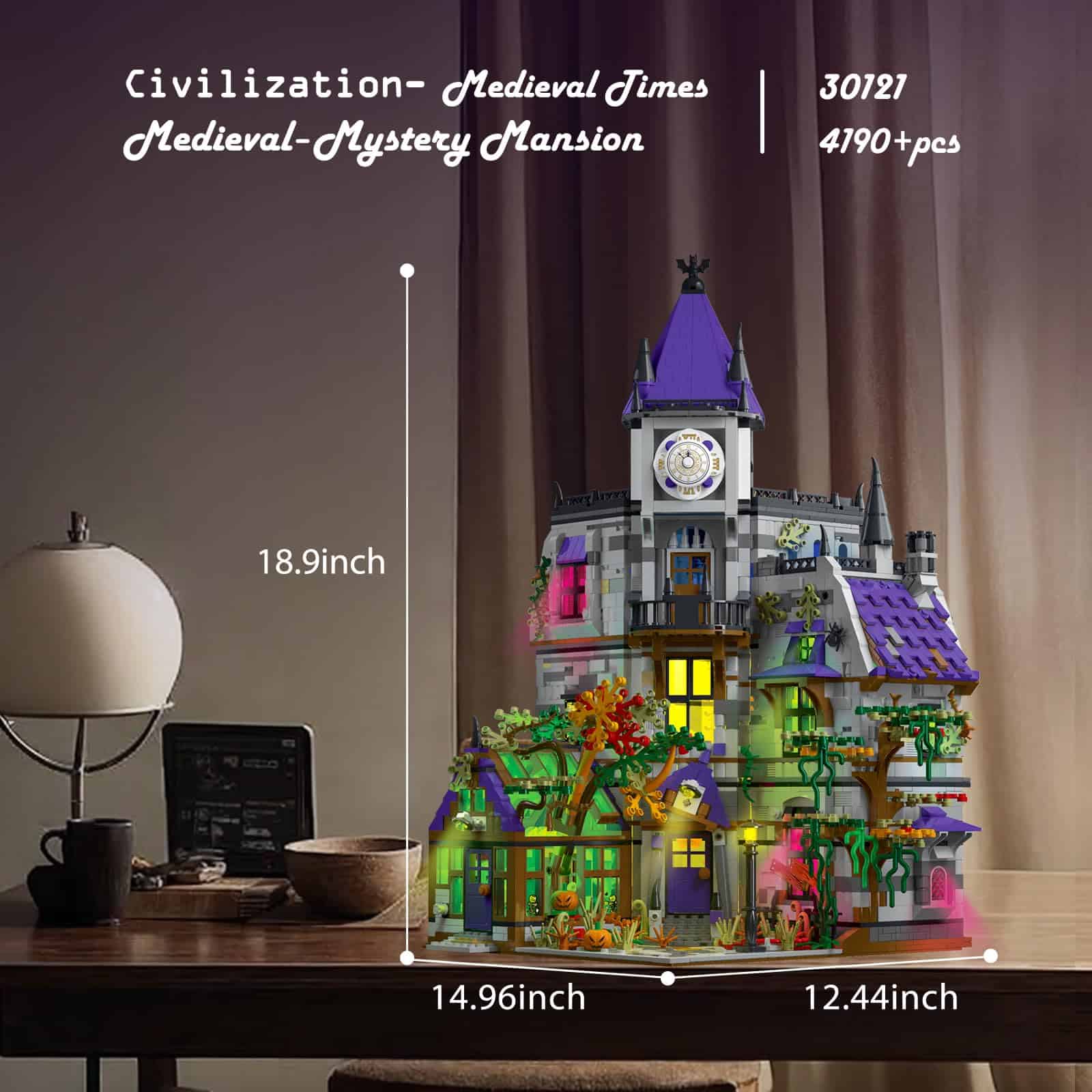 Set de construcción de casa del castillo medieval - Imagen 6