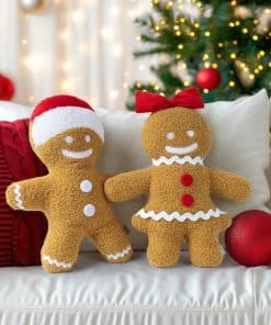 Juego de 2 almohadas de hombre de jengibre AELS, 17.3" y