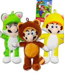 Set de peluches de Super Mario - Paquete con 3 peluches de