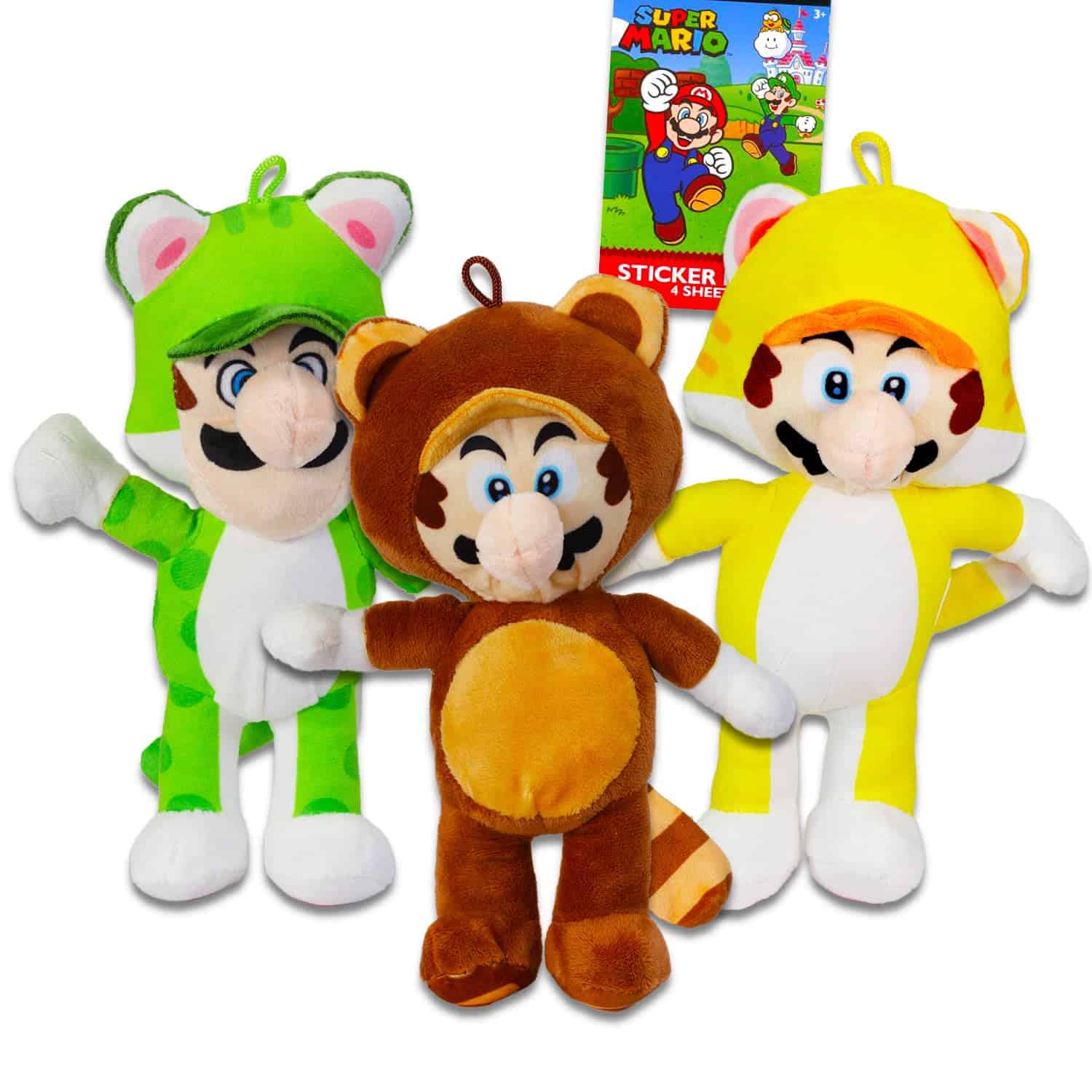 Set de peluches de Super Mario - Paquete con 3 peluches de
