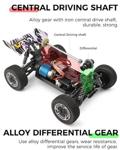 Coche de Control Remoto wltoys 144016, Coche de Carreras RC - Imagen 6