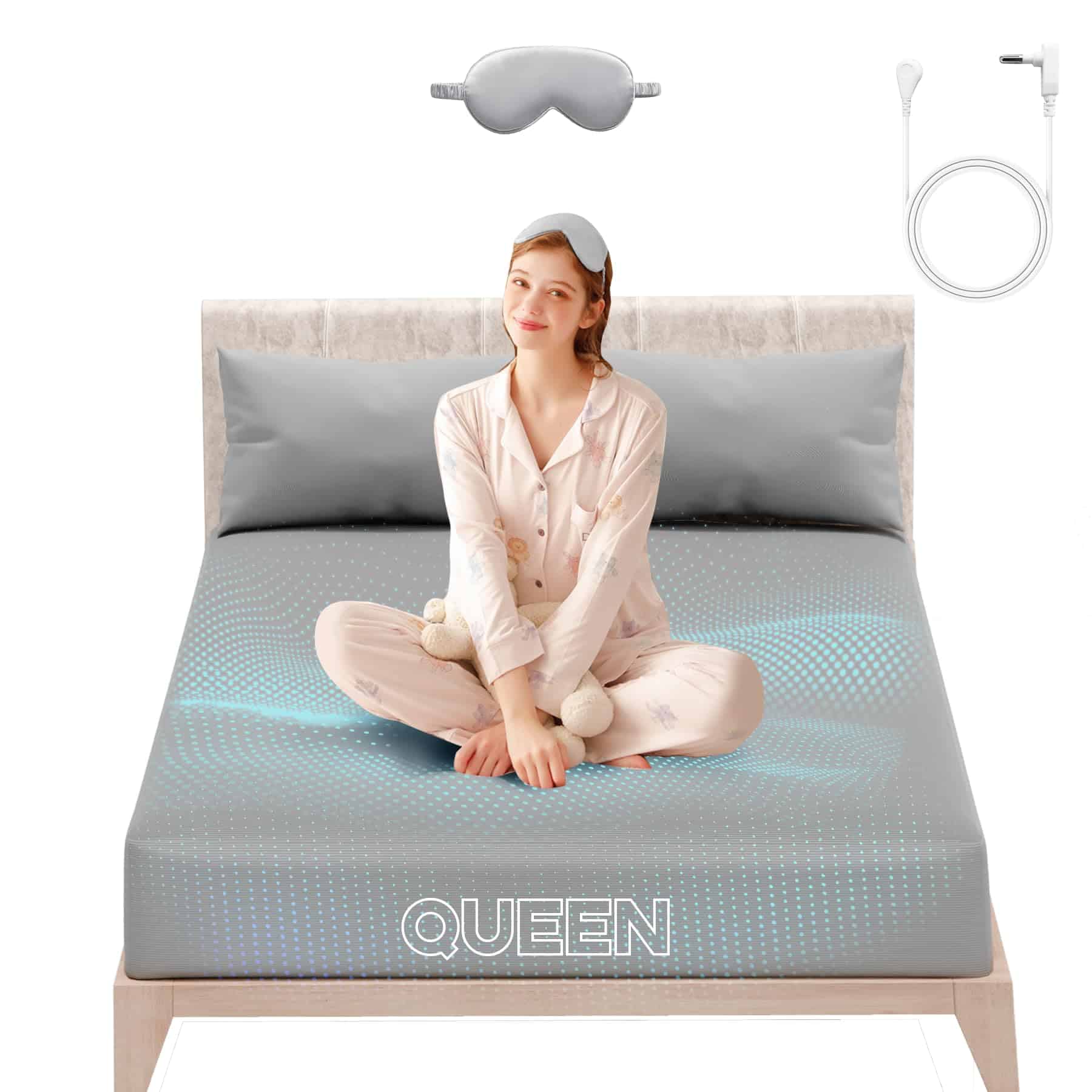 Sábanas de Puesta a Tierra QIICMER para Mejorar el Sueño -