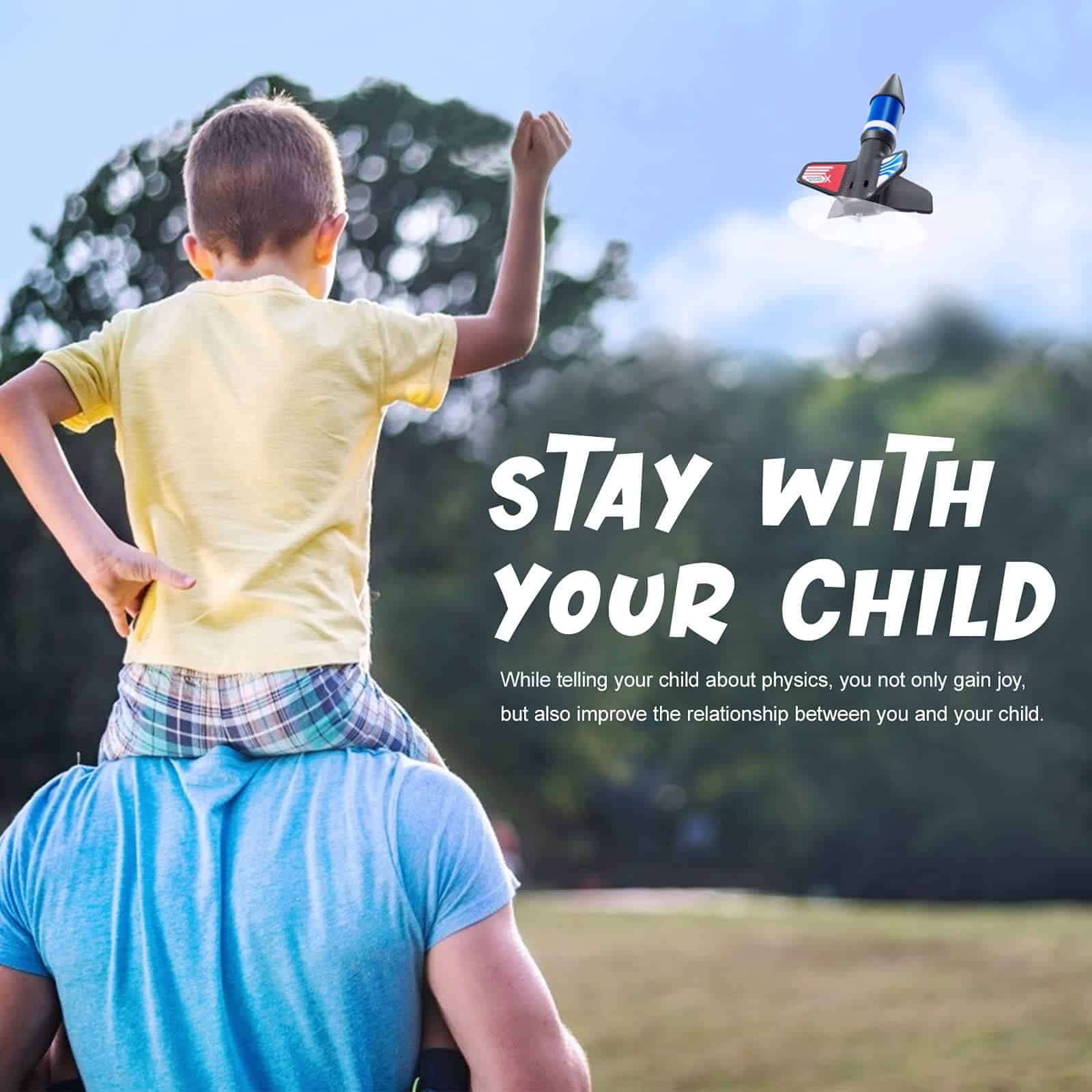 Lanzador de Cohetes para Niños Motorizado Auto Lanzamiento - Imagen 8