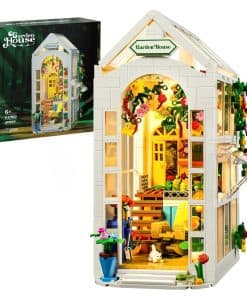 Set de Construcción de Casa de Flores con Luces LED,