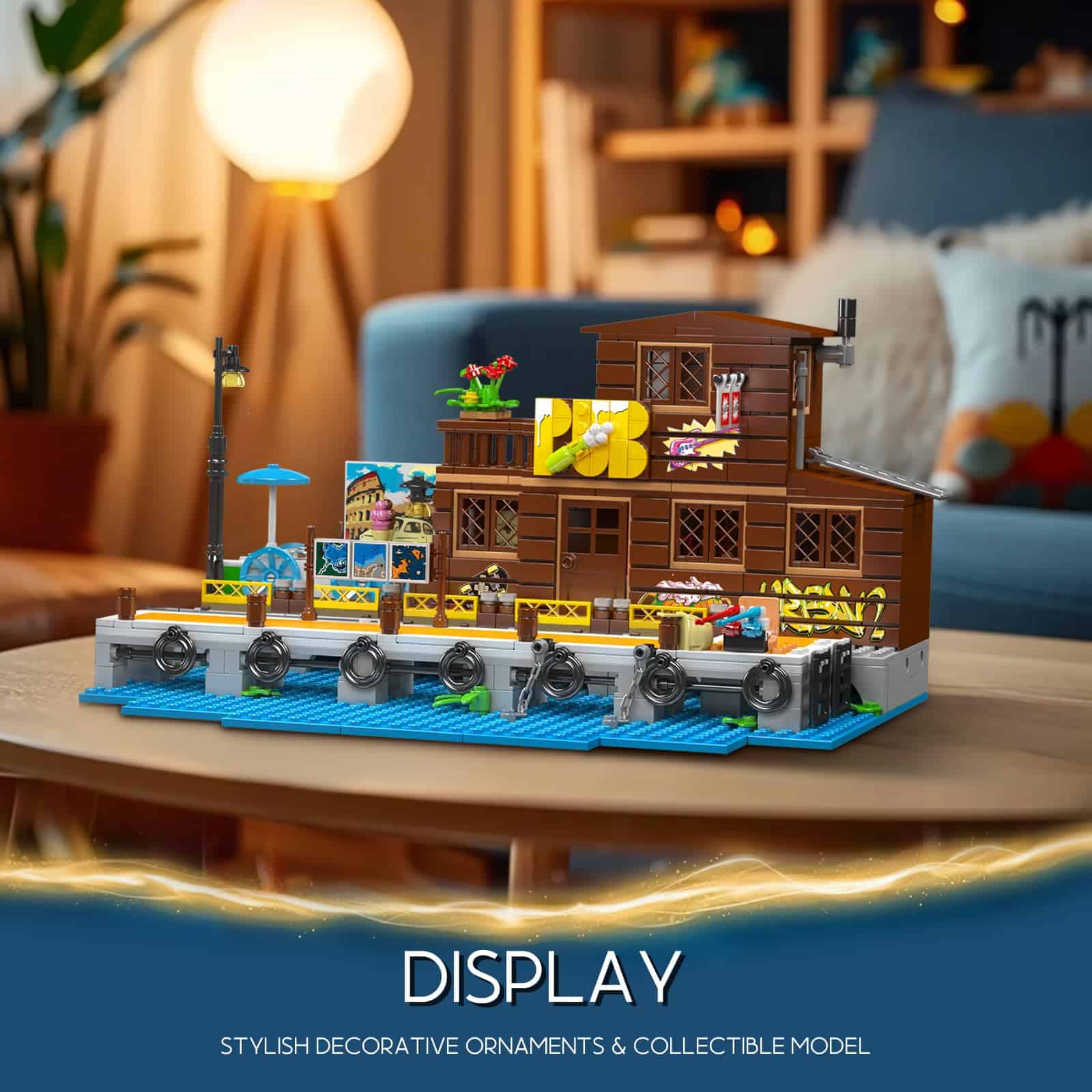 Mould King 10108 Juego de construcción de taberna en el - Imagen 8