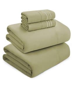 Juego de sábanas de lujo completo Mocassi - -Verde