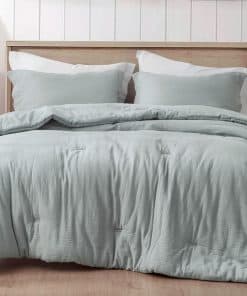 Juego de Colcha Chezmoi Collection Breeze de 3 Piezas 100%