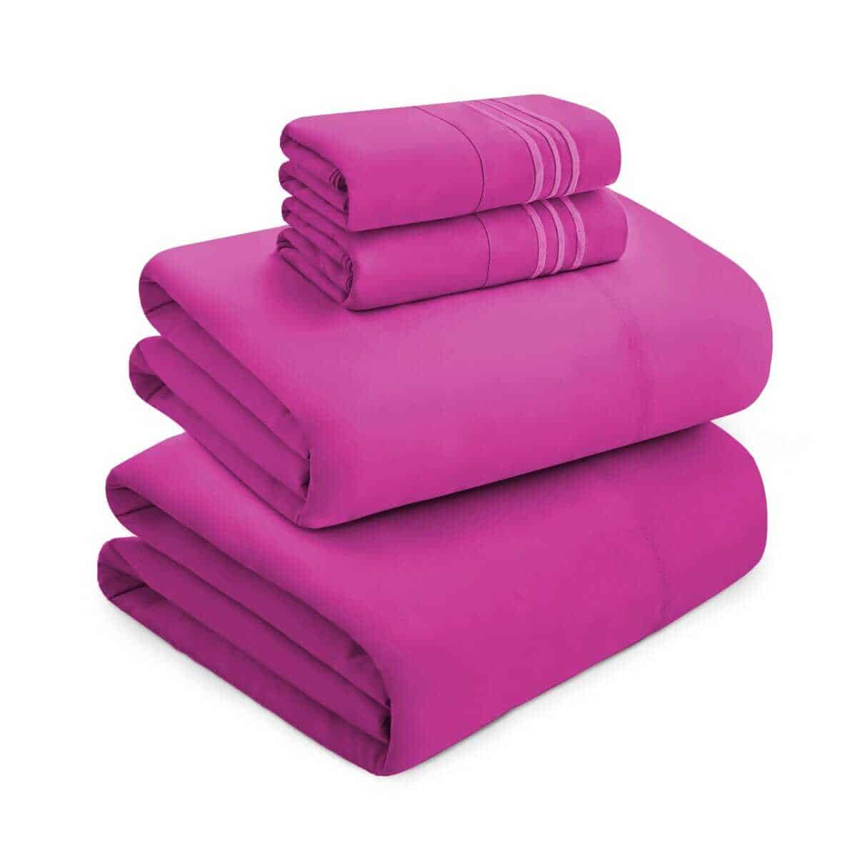 Juego de Sábanas de Lujo Mocassi -Rosa