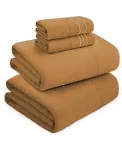 Juego de Sábanas Mocassi Luxury Split King -Bronce