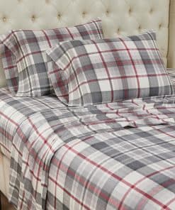 Juego de Sábanas de Algodón 100% con Bolsillo Profundo para