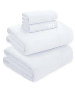 Juego de sábanas de lujo King de 4 piezas de Mocassi -