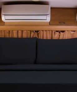 Juego de sábanas de lujo para RV Short -Negro