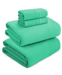 Juego de sábanas de lujo Mocassi King de 4 -Terciopelo Paraí