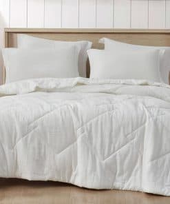 Juego de Edredón Chezmoi Collection Skye 3 -Blanco