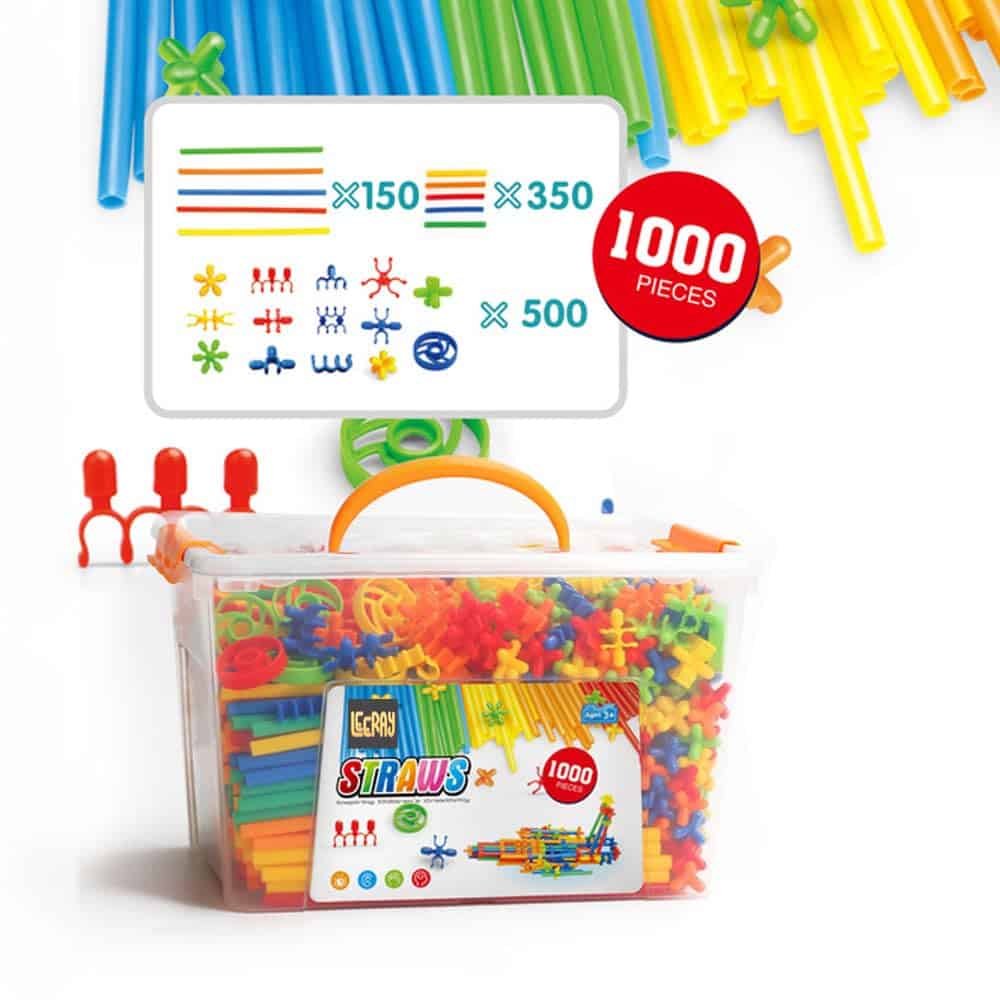 Kit de Construcción de Pajitas Leeray 1000 Pcs - Juguetes - Imagen 6