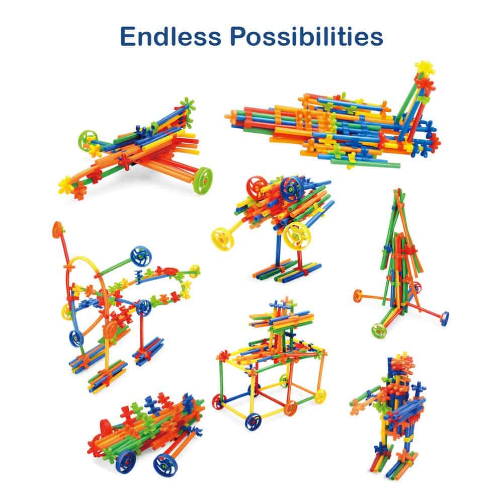 Kit de Construcción de Pajitas Leeray 1000 Pcs - Juguetes - Imagen 5