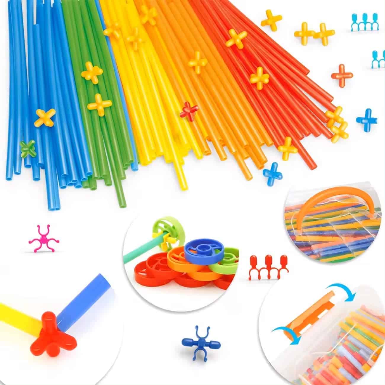 Kit de Construcción de Pajitas Leeray 1000 Pcs - Juguetes - Imagen 7