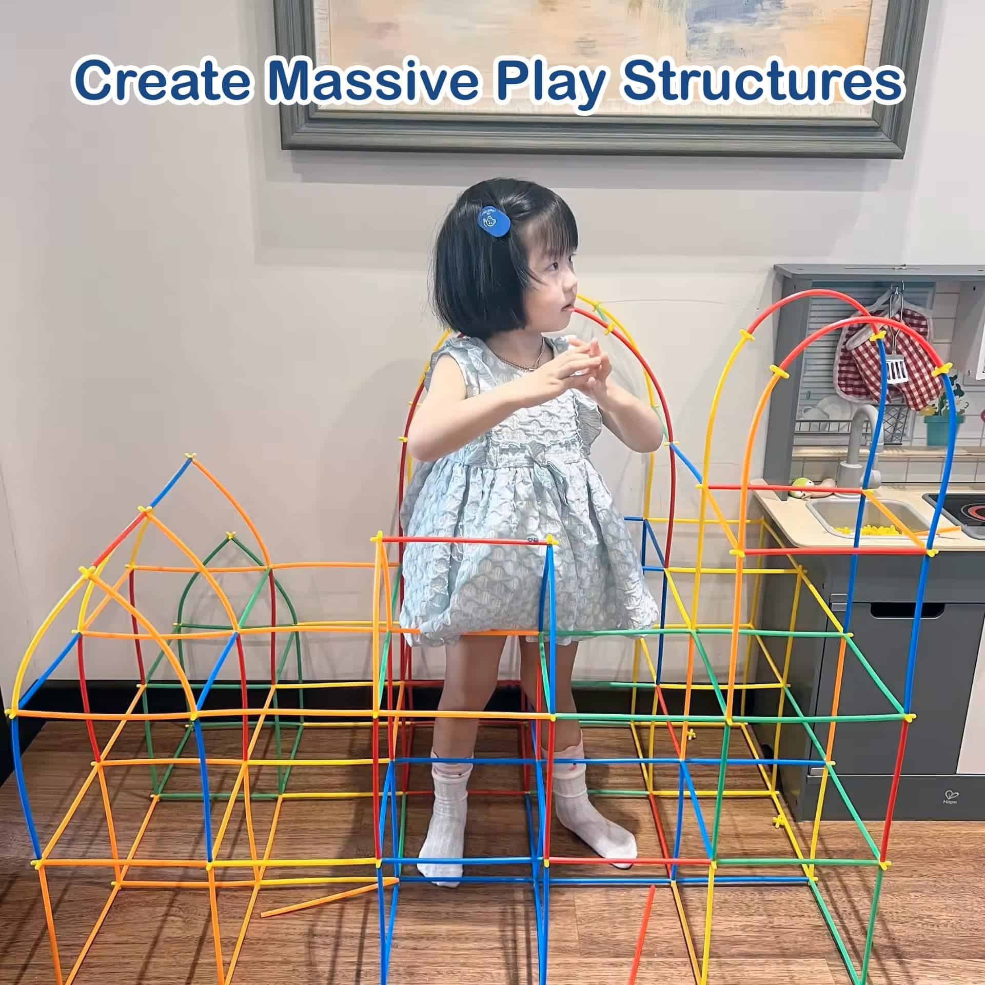 Kit de Construcción de Pajitas Leeray 1000 Pcs - Juguetes - Imagen 4