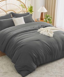 Juego de edredón tamaño King Cosy moment, Gris Oscuro, 7