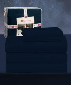 Juego de sábanas CASA COPENHAGEN� Luxuria -Azul marino