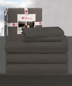 Juego de Sábanas CASA COPENHAGEN� Luxuria -Gris Oscuro