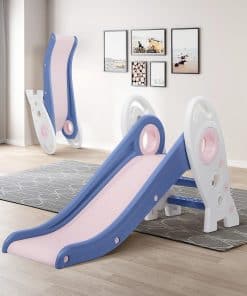 Resbaladilla Plegable para Niños, Fácil de -Rosa