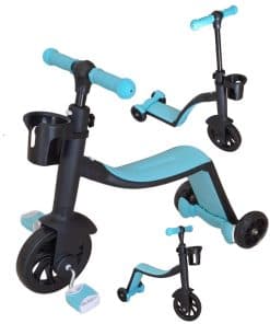 Triciclo EnzZone 3 en 1/Bicicleta de Equilibrio para Bebés