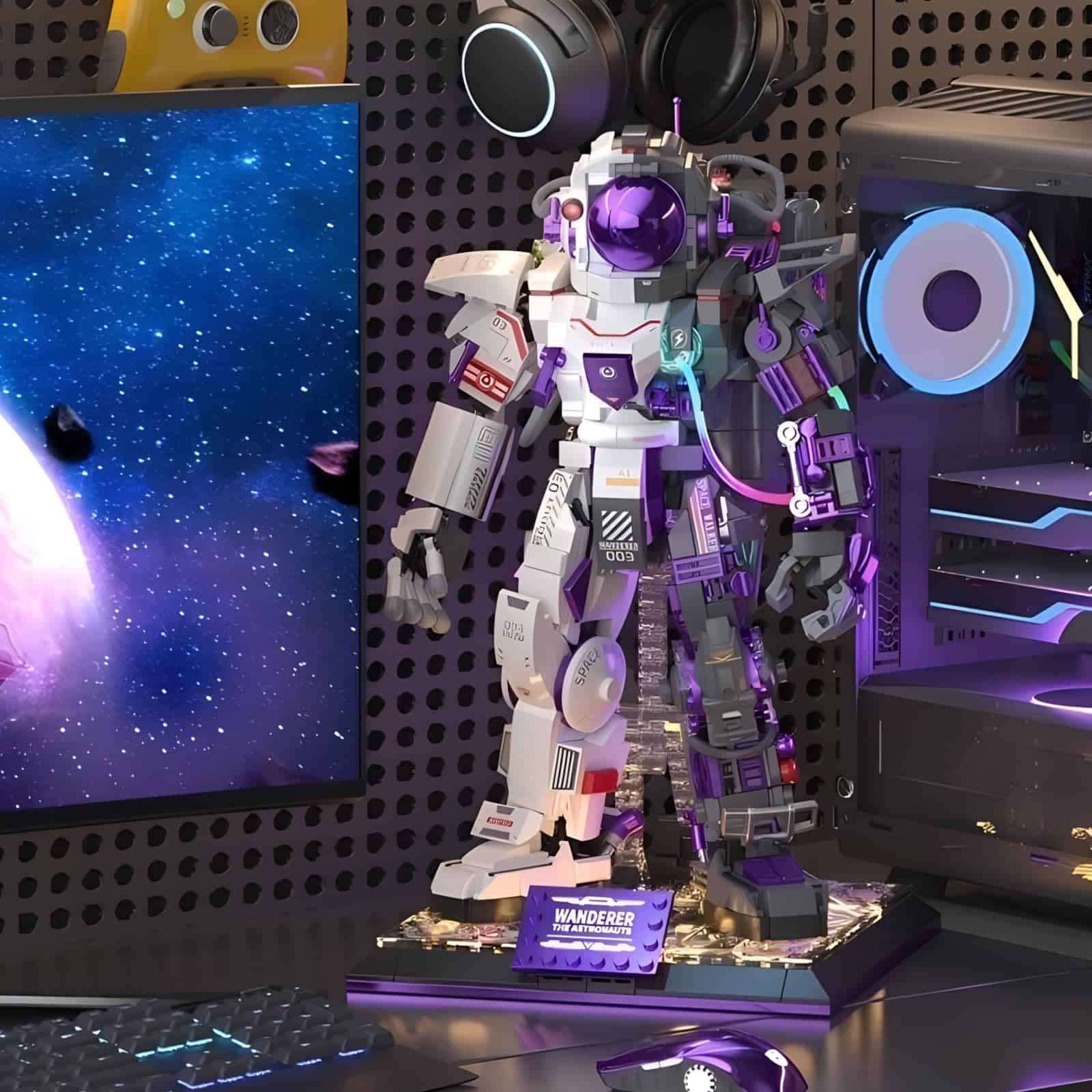 Set de bloques de construcción astronauta espacial CAXIMSY - Imagen 8