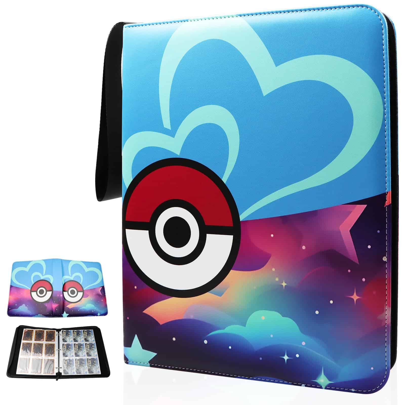 Carpeta para tarjetas coleccionables de 9 bolsillos,