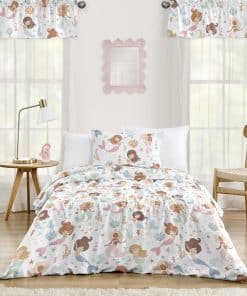 Set de Edredón Individual Sweet Jojo Designs Ocean Mermaids